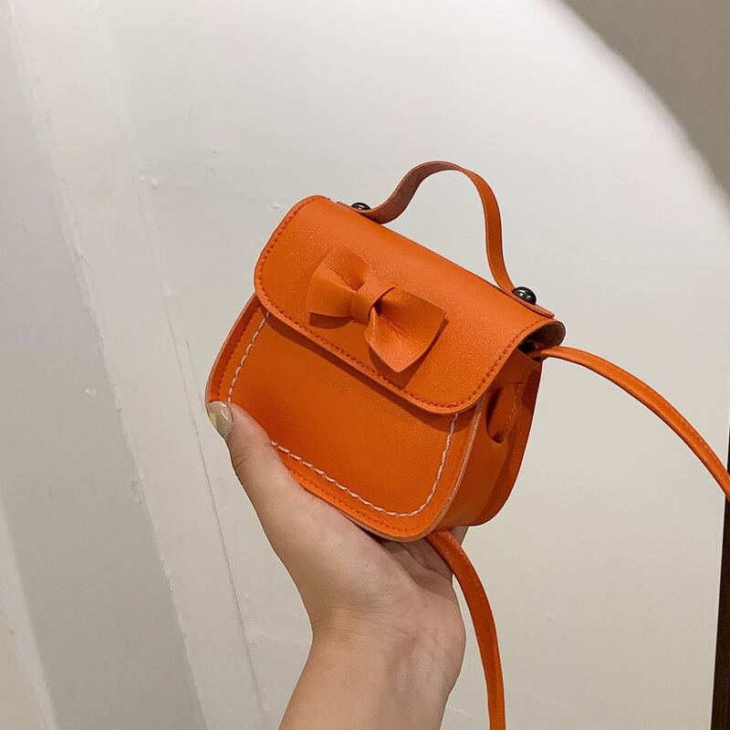 

Mini Bow Decor Satchel Bag, Orange