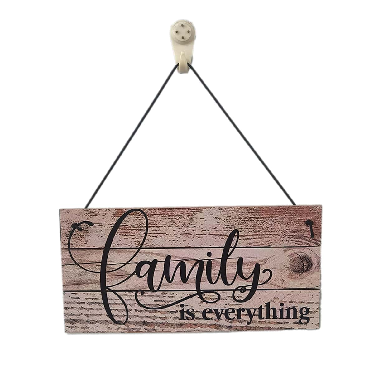 

1pc Slogan Graphic Wooden Wall Hanging, Multicolor