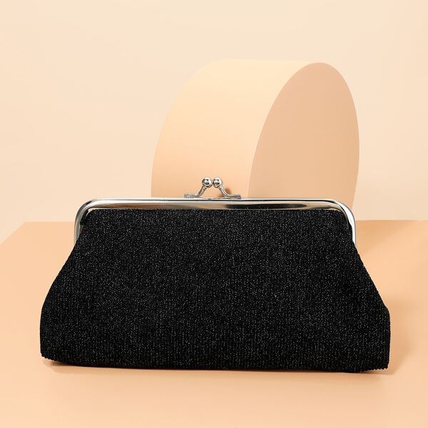 

Corduroy Minimalist Long Wallet, Black