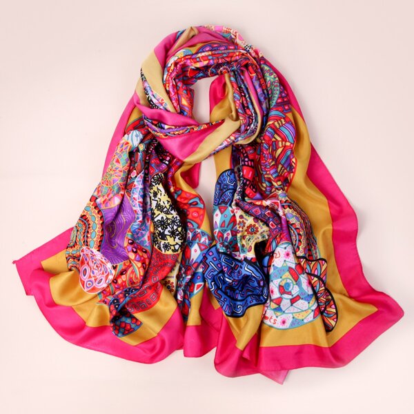 

Geometric Pattern Scarf, Multicolor