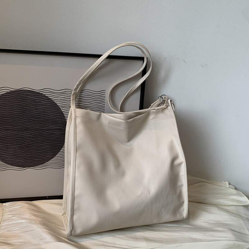 

Chain Decor Tote Bag, Beige