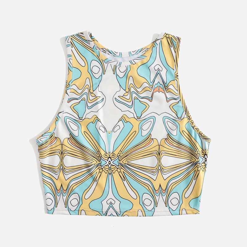 

Graphic Print Tank Top, Multicolor