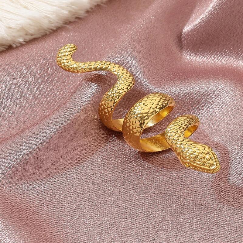 

Snake Design Ring, Gold