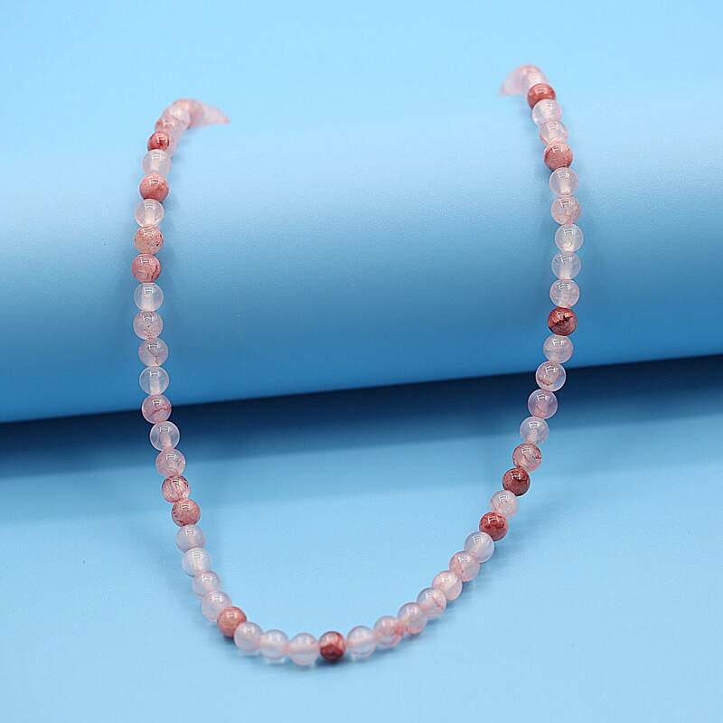 

Beaded Decor Necklace, Pink