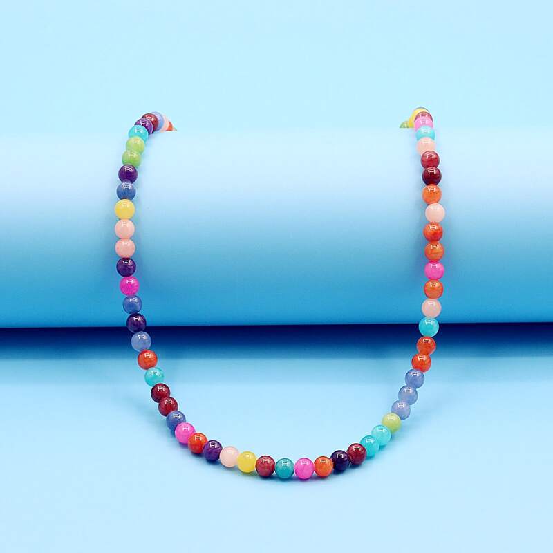

Beaded Decor Necklace, Multicolor