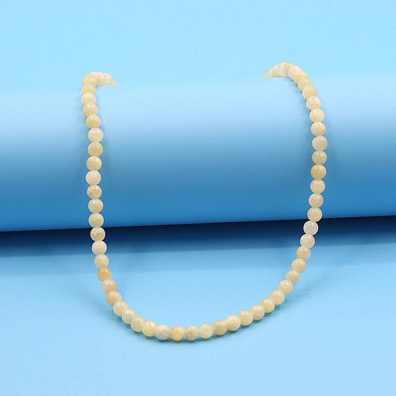 

Beaded Decor Necklace, Beige
