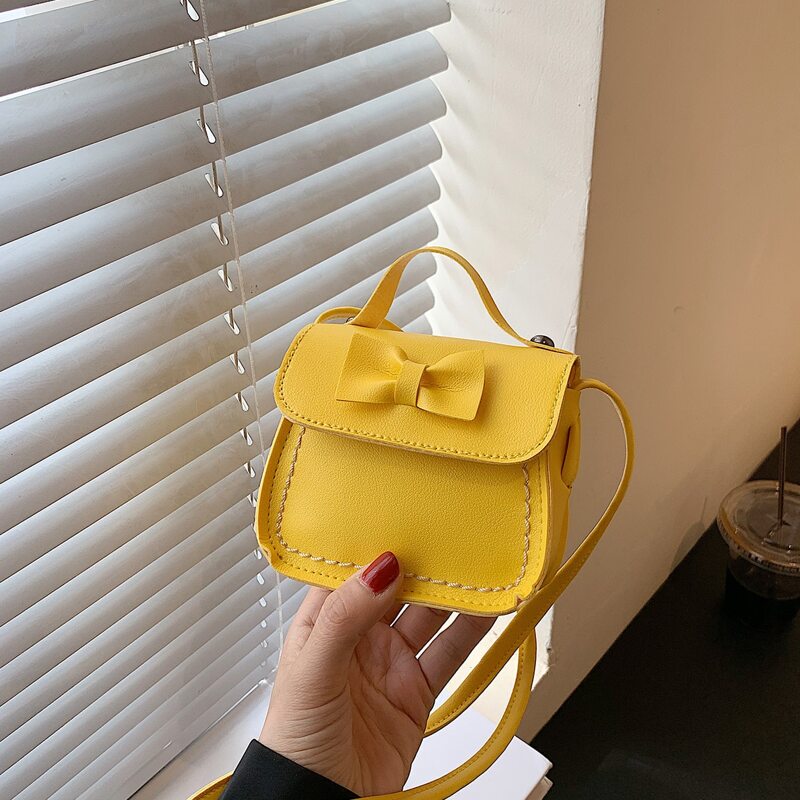 

Bow Decor Satchel Bag, Yellow