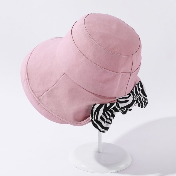 

Bow Knot Decor Hat, Pink
