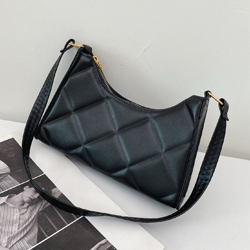 

Quilted Shoulder Bag, Black