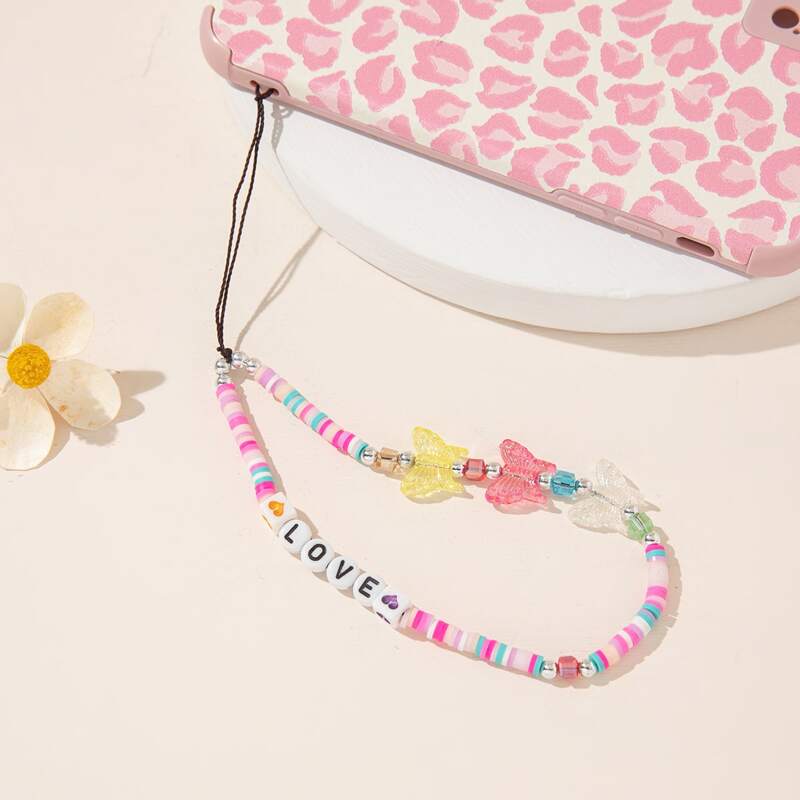 

Butterfly Silicone Phone Lanyard, Multicolor