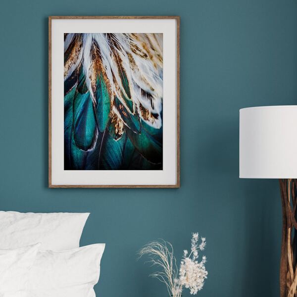 

Leaf Print Unframed Painting, Multicolor