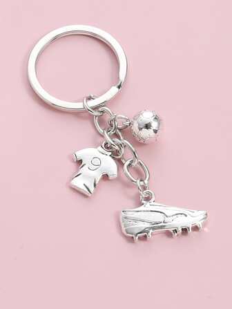 Street Mini Cute Soccer Charm Keychain For Men Women Boys Girls Gifts Car Accessories Bag Charm School Goth Y2k