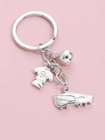 Street Mini Cute Soccer Charm Keychain For Men Women Boys Girls Gifts Car Accessories Bag Charm School Goth Y2k