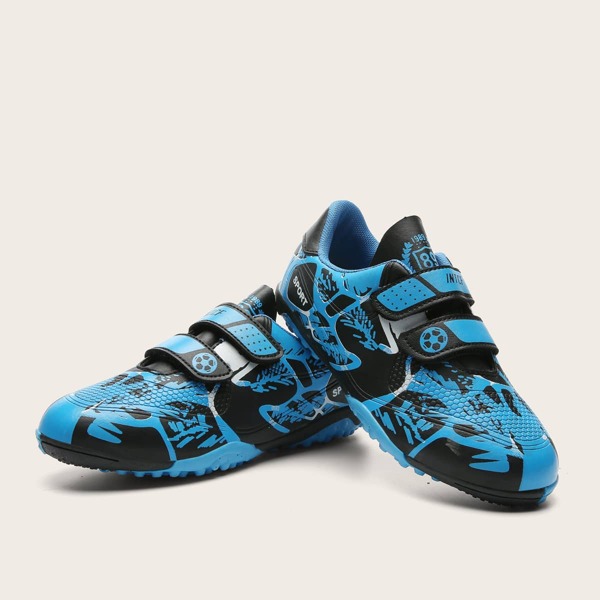 

Boys Velcro Strap Soccer Shoes, Royal blue