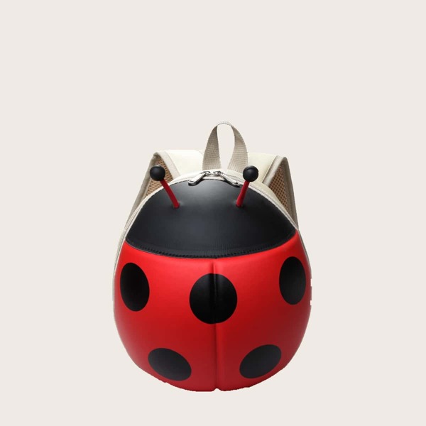 

Kids 3D Ladybird Design Backpack, Red