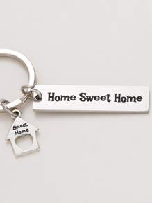 Street Slogan Engraved Geometric Charm Keychain For Gifts, Wallets, School Bags, Backpacks, And Satchels Valentine's Day Valentines Car Accessories Bag Charm Star Cute Goth Y2k