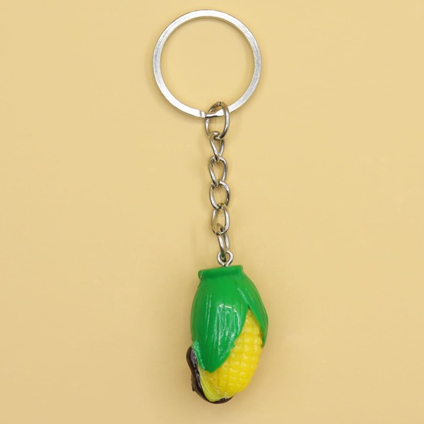 

Corn Charm Keychain, Multicolor