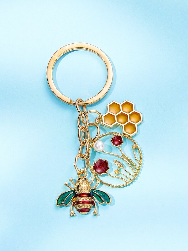 Bee Charm Keychain SHEIN USA