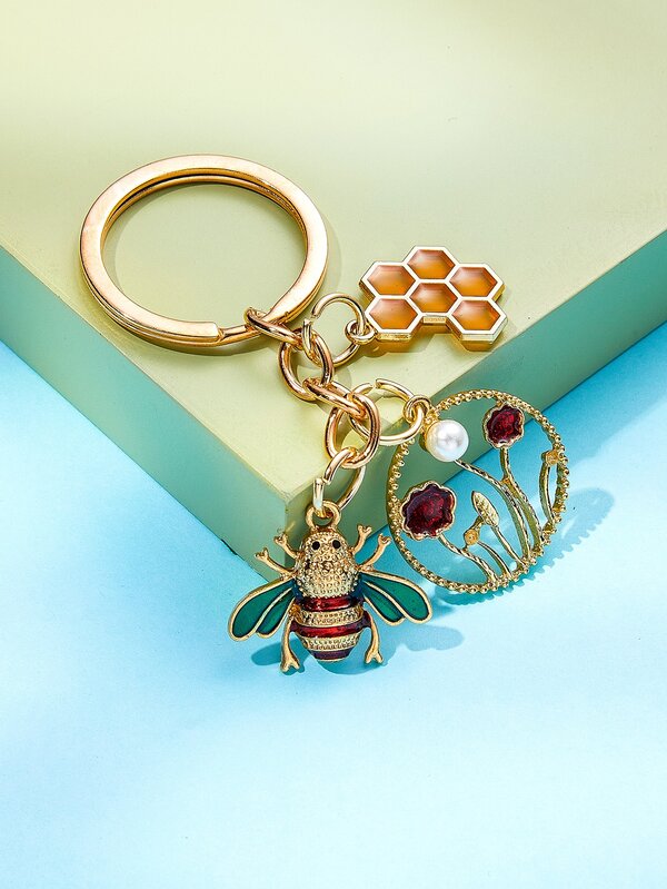 Bee Charm Keychain SHEIN USA