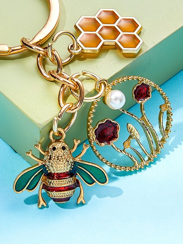 Bee Charm Keychain SHEIN USA