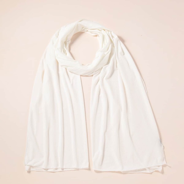

Minimalist Solid Scarf, White