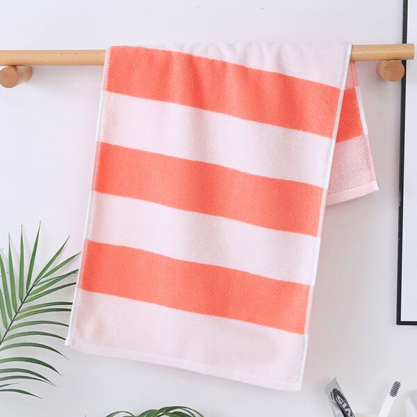 

1pc Striped Pattern Towel, Multicolor