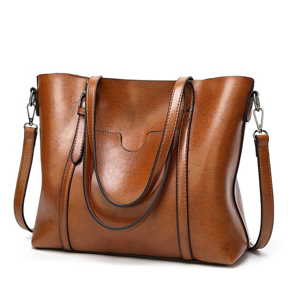

Vintage Design Tote Bag, Brown