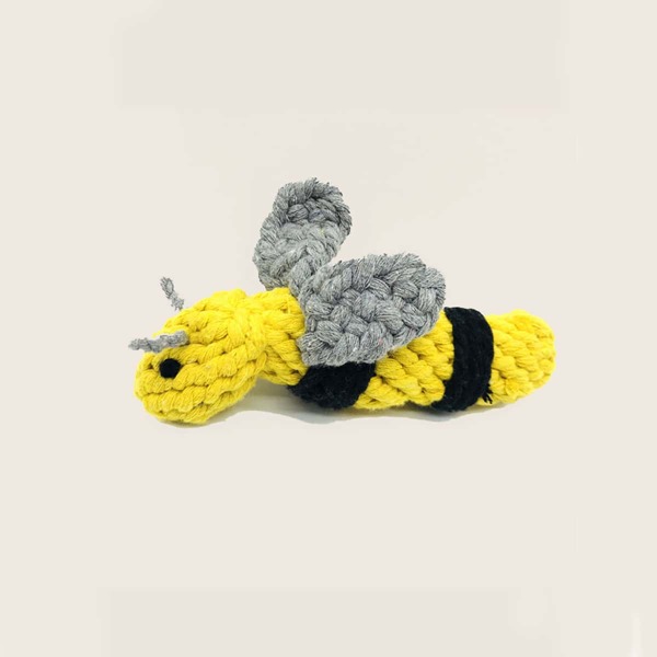

1pc Bee Pet Chew Toy, Yellow