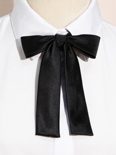 1pc Simple Bow Tie Solid Color Bow Decor Tie For Decoration Valentine's Day Valentines