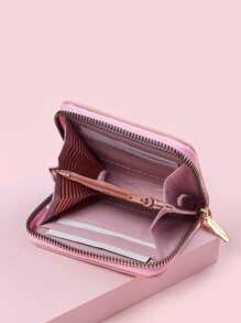 卡通圖案銀包輕便攜帶,信用卡、身份證白領工作者,適用於女性度假、周年紀念、生日禮物,禮品和配件 - 粉色 - 查看 4