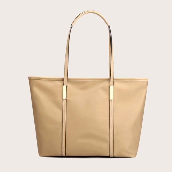 

Minimalist Shoulder Tote Bag, Khaki