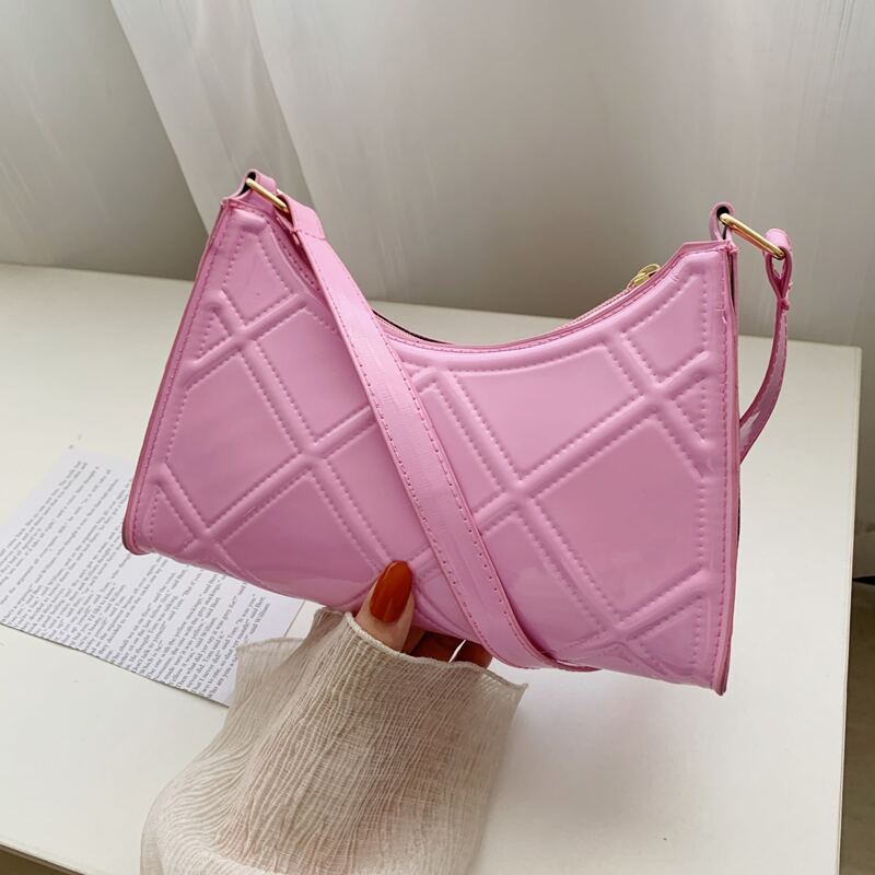 

Embossed Shoulder Bag, Pink