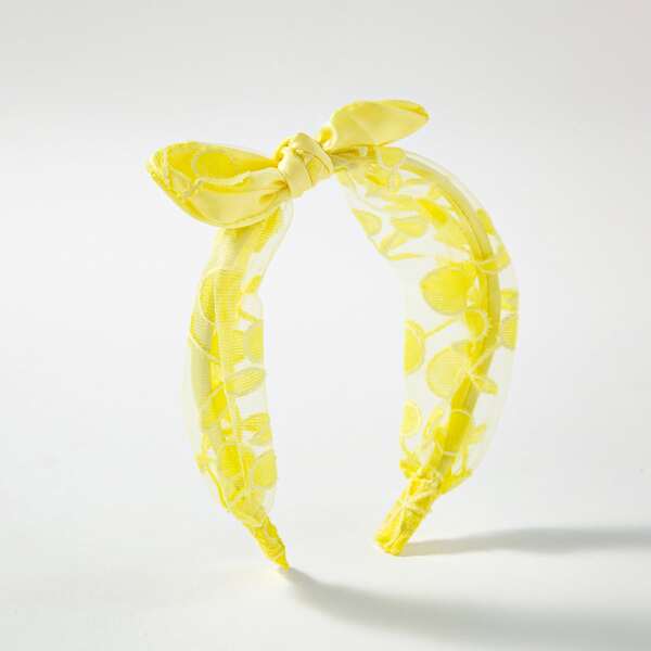 

Bow Decor Headband, Yellow