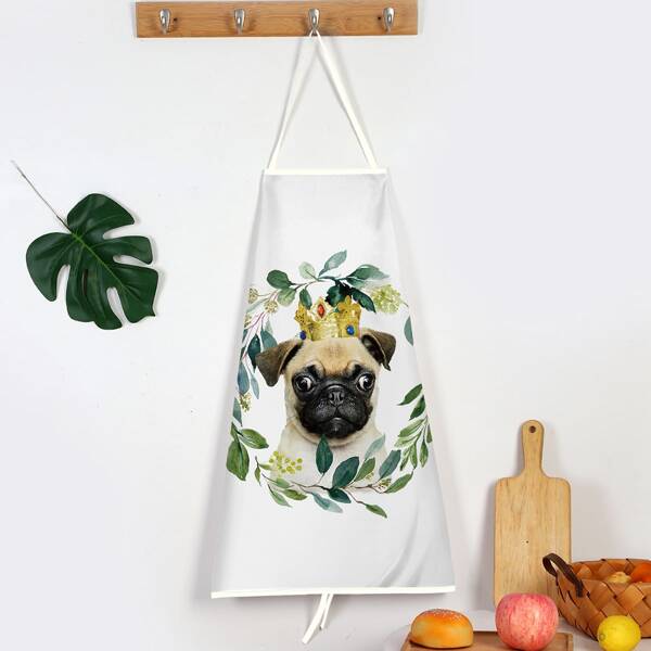 

Dog Print Apron, Multicolor