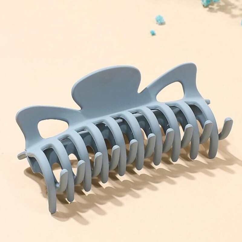 

2pcs Solid Hair Claw, Multicolor