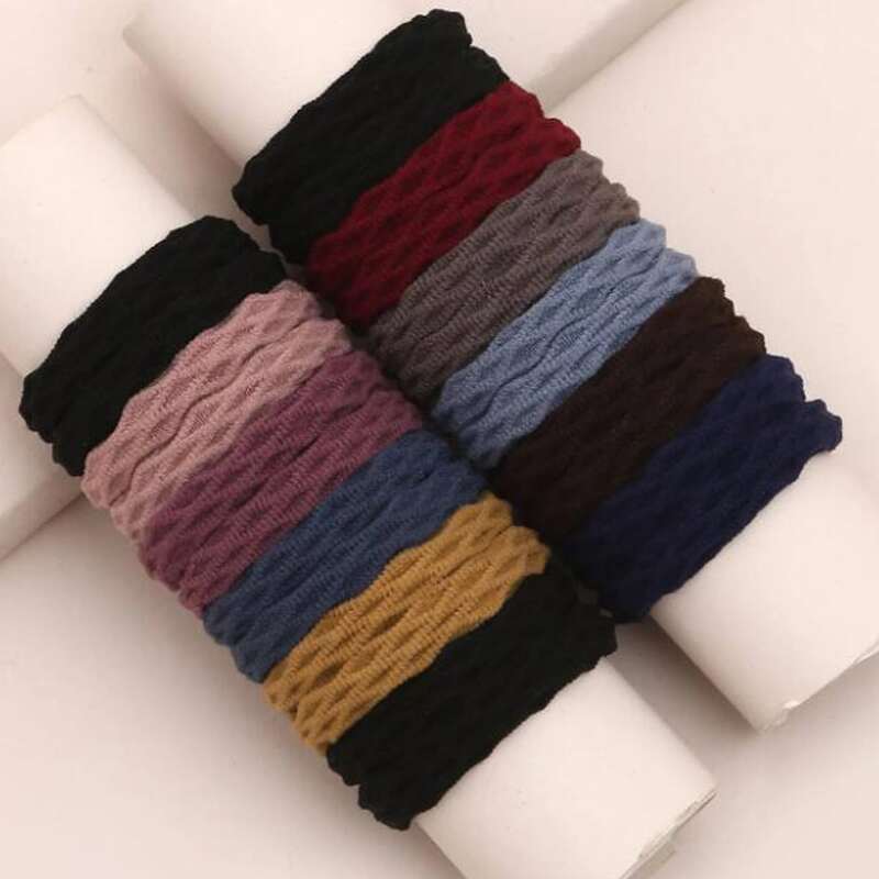 

24pcs Random Color Hair Tie, Multicolor