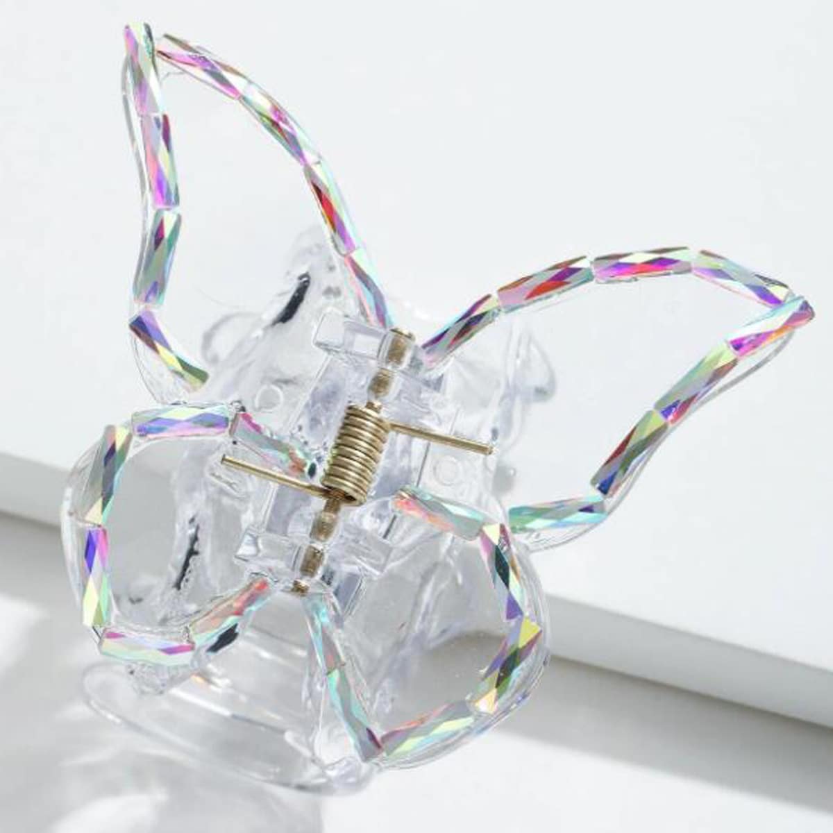 

Clear Butterfly Hair Claw, Multicolor