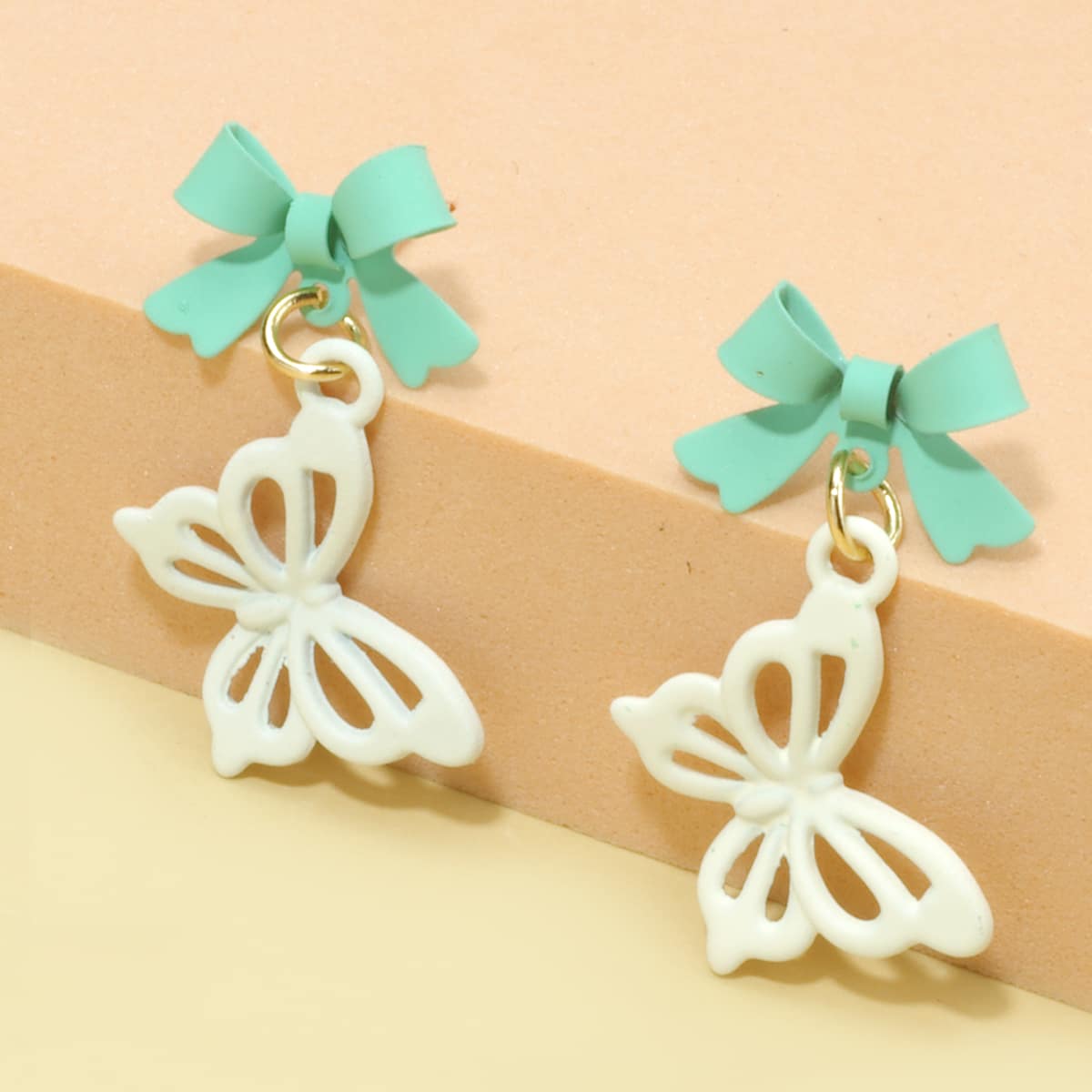 

Butterfly Charm Earrings, Multicolor