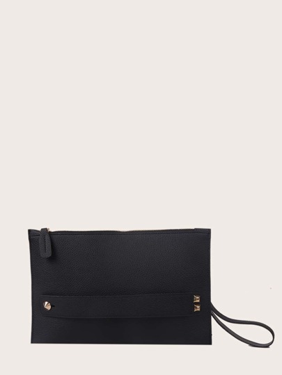 Cb2403-105 Pearl Satin Clutch Bag Cream