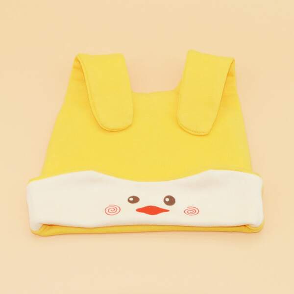 

Baby Cartoon Graphic Beanie, Yellow