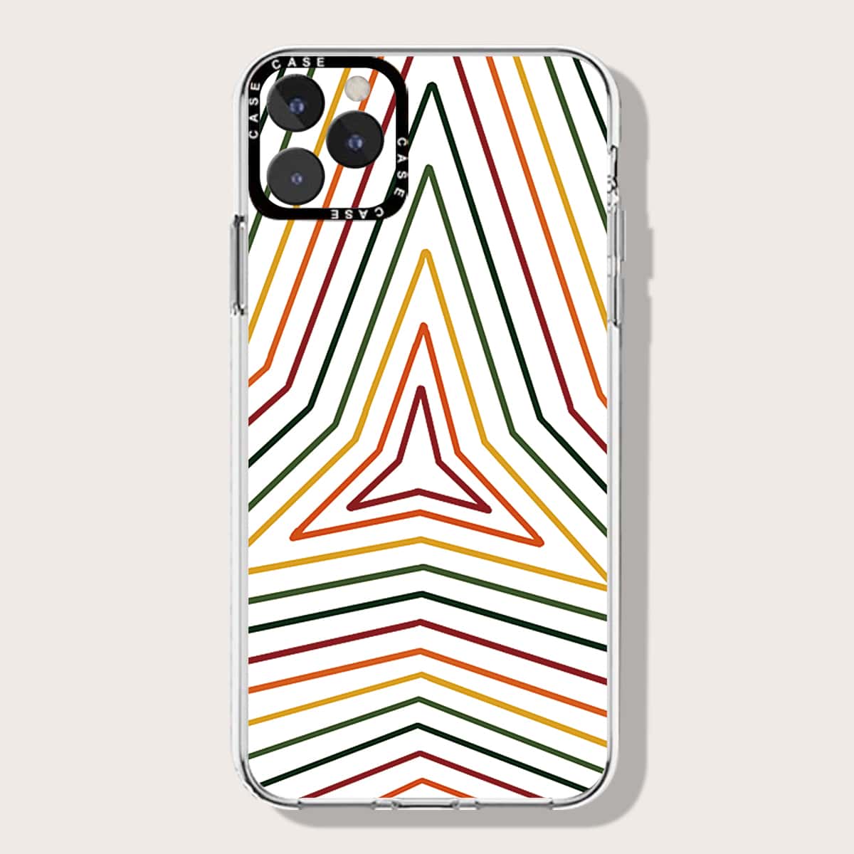 

Geometric Print Phone Case, Multicolor