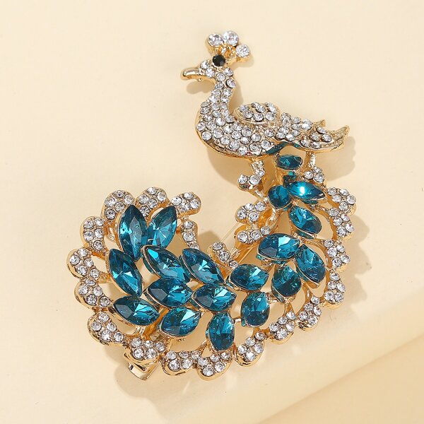 

Rhinestone Animal Decor Hair Clip, Gold