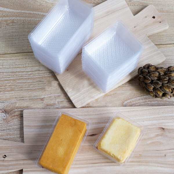 

50pcs Cake Packing Box, Clear