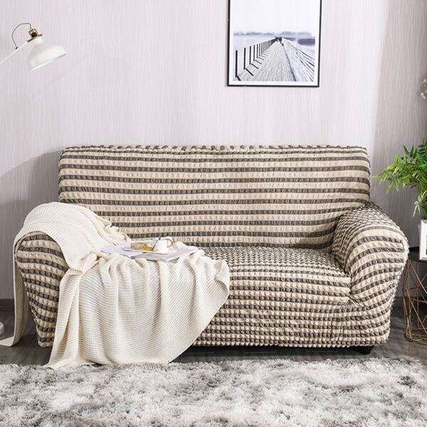

Striped Pattern Stretchy Sofa Cover, Multicolor