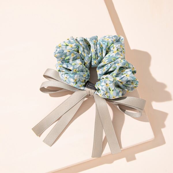 

Bow Decor Flower Print Scrunchie, Multicolor