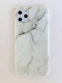 Ốp Điện Thoại Mềm Họa Tiết Đá Cẩm Thạch Imd Thời Trang, Tương Thích Với Iphone 15 Series Và Iphone 14 Pro Max - trắng - Xem 5