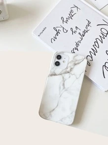 Ốp Điện Thoại Mềm Họa Tiết Đá Cẩm Thạch Imd Thời Trang, Tương Thích Với Iphone 15 Series Và Iphone 14 Pro Max - trắng - Xem 6