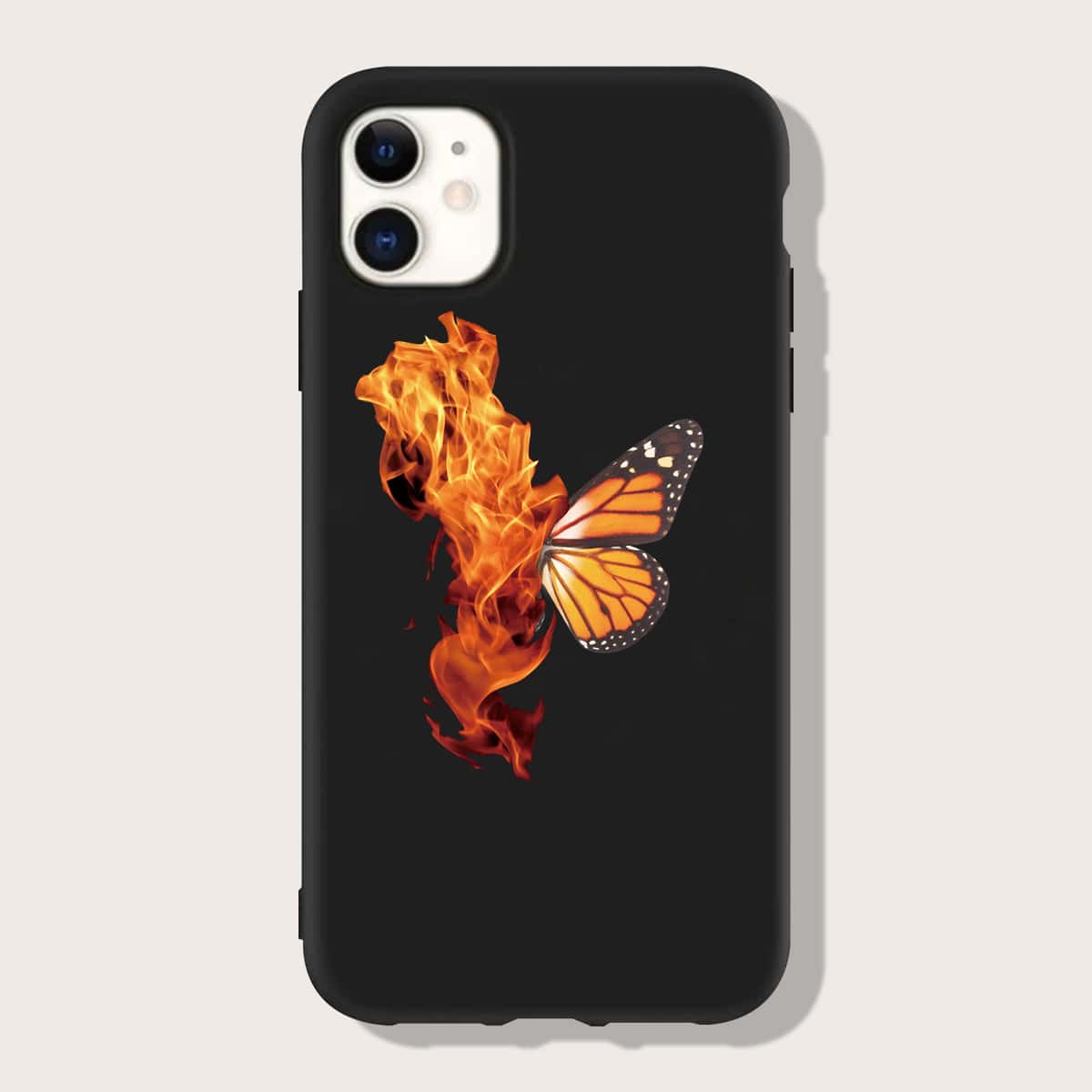 

Butterfly Pattern Phone Case, Black