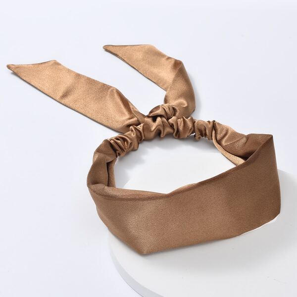

Solid Hair Band, Coffee brown