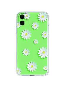 花圖案手機外殼 - 無色 - 查看 1